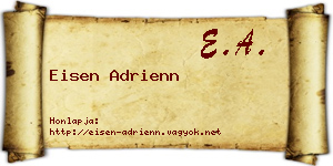 Eisen Adrienn névjegykártya